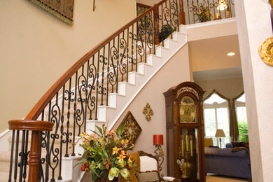 Elegant staircase photo in Houston