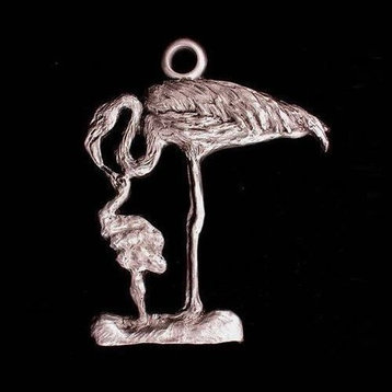 Flamingo Pewter Ornament