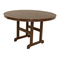 Ivy Terrace Furniture - Ivy Terrace Classics Round 48" Dining Table, Mahogany - Outdoor Dining Tables