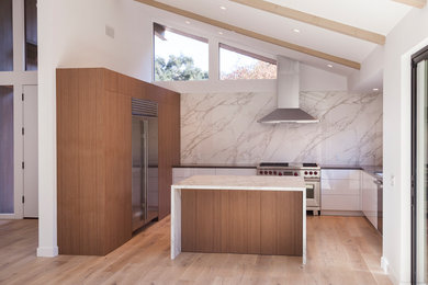 Kitchen - contemporary kitchen idea in Santa Barbara