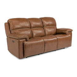 Secretariat Brown Power Reclining Sofa - Sofas