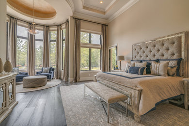 Bedroom - mediterranean bedroom idea in Houston