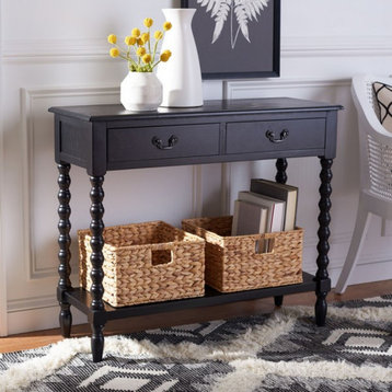 Thelma 2 Drawer Console Table Black