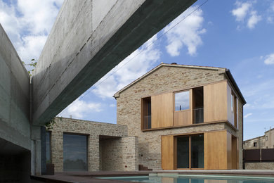 Inspiration for a rustic exterior home remodel in Other