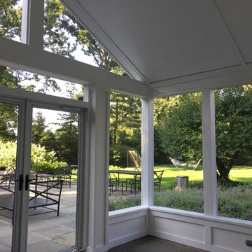 Pool House Screened Porch by Winnetka, IL screened porch designer