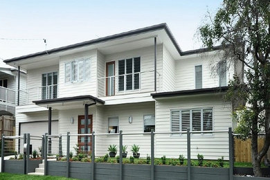 Home design - contemporary home design idea in Brisbane
