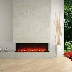 Amantii Tru-View Electric Outdoor Fireplace 72 Inch - Outdoor Fireplaces