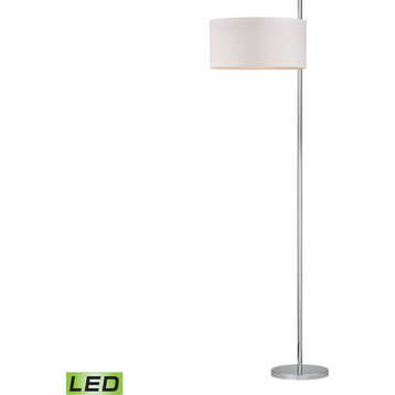 Attwood Floor Lamp - Polished Nickel, LED