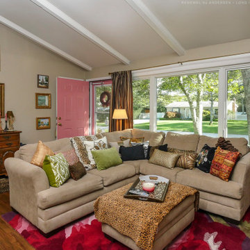New Windows in Delightful Living Room - Renewal by Andersen Long Island, Queens