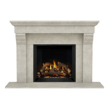 Provencial Cast Stone Fireplace Mantel