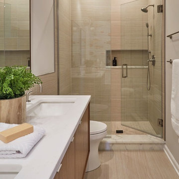 Clean and Neutral Master Bathroom