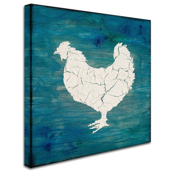 LightBoxJournal 'Farm Chicken' Canvas Art, 14" x 14"