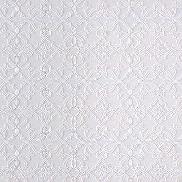 Brewster RD0671 Maxwell Paintable Textured Vinyl Wallpaper white