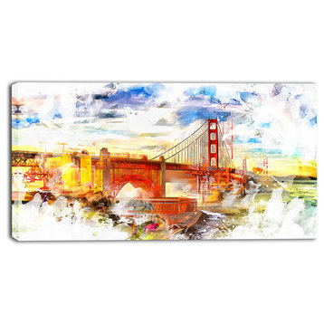 "Colorful San Francisco" Canvas Painting