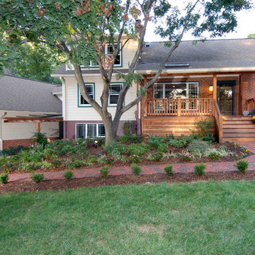 Mission Style Front Porch in Fairfax, VA