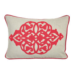 Liana Red Pillow - Decorative Pillows