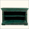 Emerald Green Drawbridge Reclaimed Wood Storage Cabinet