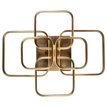 Golden Squares Modern Ceiling Light | OROA Cailey