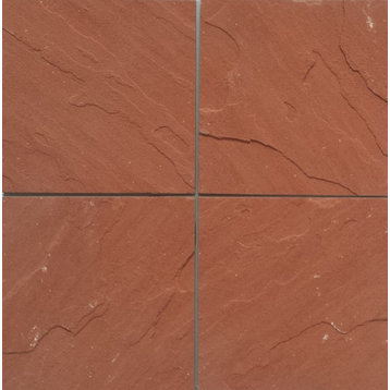 Morning Glory Sandstone Tiles, Natural Cleft Face, Gauged Back Finish, 15"x24"