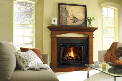 Inspiration for a contemporary living room remodel in Houston