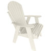 Phat Tommy Fire Pit Chair - Poly Adirondack Chair, Outdoor Patio Chair, White