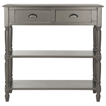 Mae Console Table With Storage Gray