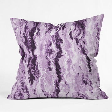 Lisa Argyropoulos Violet Melt Throw Pillow, 18"x18"