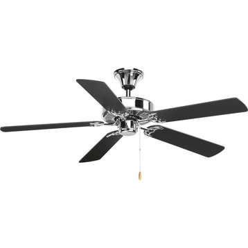 Air Pro 52" Ceiling Fan, Polished Chrome