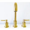 Faenza Double Handle Gold Widespread Bathroom Faucet With Drain Assembly