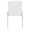 LeisureMod Murray Modern Dining Chair, Set of 4, Clear, MC20CL4