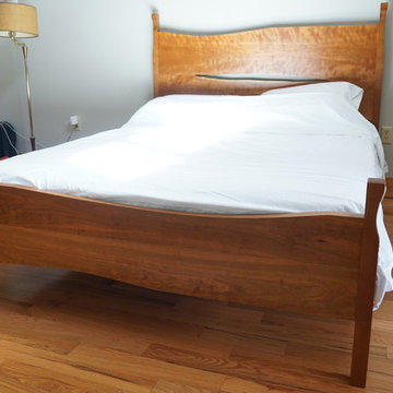 Queen Size Cherry Bed with Nightstands