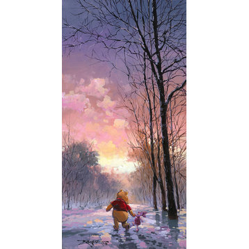 Disney Fine Art Giclee Snowy Path Hand Signed by Rodel Gonzalez