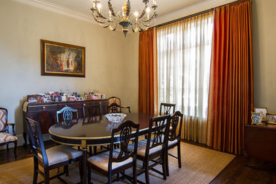 Inspiration for a large eclectic enclosed dining room remodel in Houston