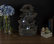 Tabletop Water Fountain With Cascading Rock Waterfall and LED Lights