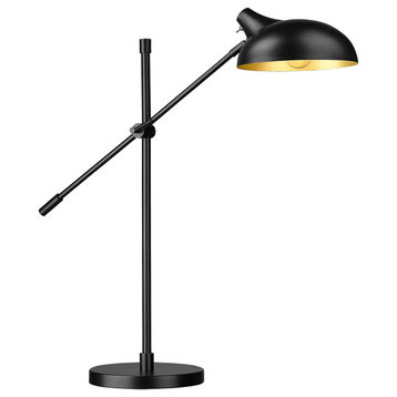 Bellamy 1 Light Table Lamp Lighting, Matte Black