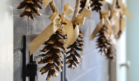 Holiday DIY: Sweet and Festive Pine Cone Garland