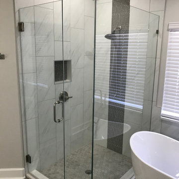 Beautiful Master Bathroom Remodel Done in Snow White
