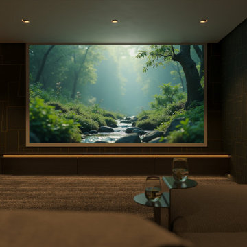 Private Cinema & Bar – Verwandlung eines Kellerraums in ein stilvolles Heimkino