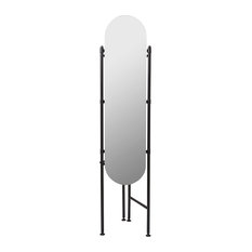 Vala Floor Mirror, Black