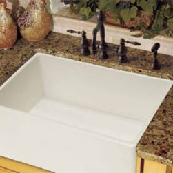 Franke Fireclay Apron Fronts 33" Single Bowl Farmhouse Sink 20'' L x 33'' W x 10 - Kitchen Sinks