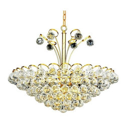 Elegant Lighting - Elegant Lighting 2001D22G/EC Chandelier Godiva - Chandeliers