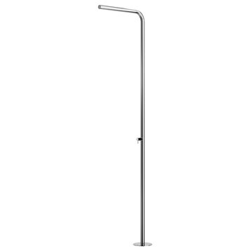 "Skinny" Free Standing Shower Column, Hot and Cold