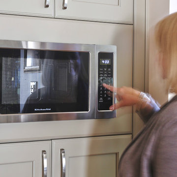 Chicago Aging in Place Kitchen.  Designed by Fred M Alsen of fma Interior Design