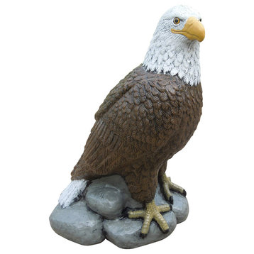 Collector Series Concrete Eagle Statue in Detail Painted Finish
