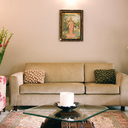 Metaphor | Contemporary Upholstered Sofa with Distinctive Single Seat - Sofas