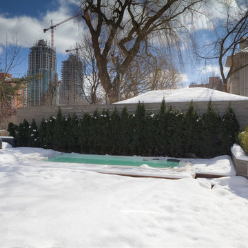 Snow-Covered Swim Spa