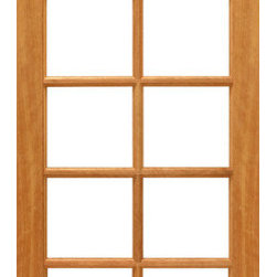 10-lite Interior Brazilian Mahogany IG Glass Single Door - Interior Doors