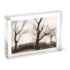Shop Two Sided Picture Frame on Houzz - Canetti - Original Magnet Frame, Clear, 6