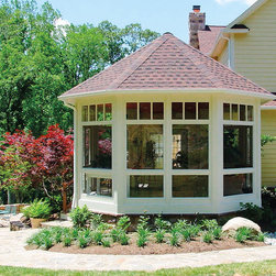Octagonal Free-Standing Screened Porch - Awnings