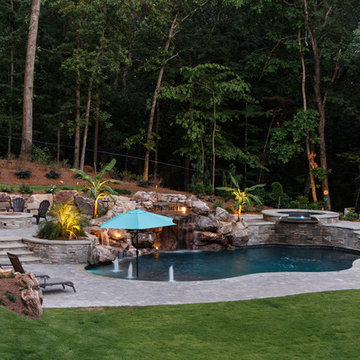 Johns Creek, GA Backyard Lighting Project